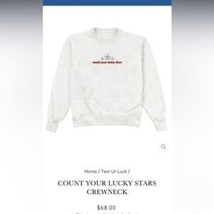 shop kristen jones count your lucky stars crewneck
